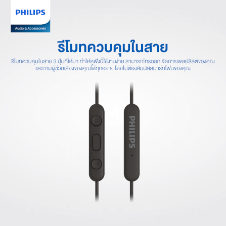 หูฟัง PHILIPS TAE5008WT/00 สาย USB-C สีขาว (5000S ซีรี่ย์)_3